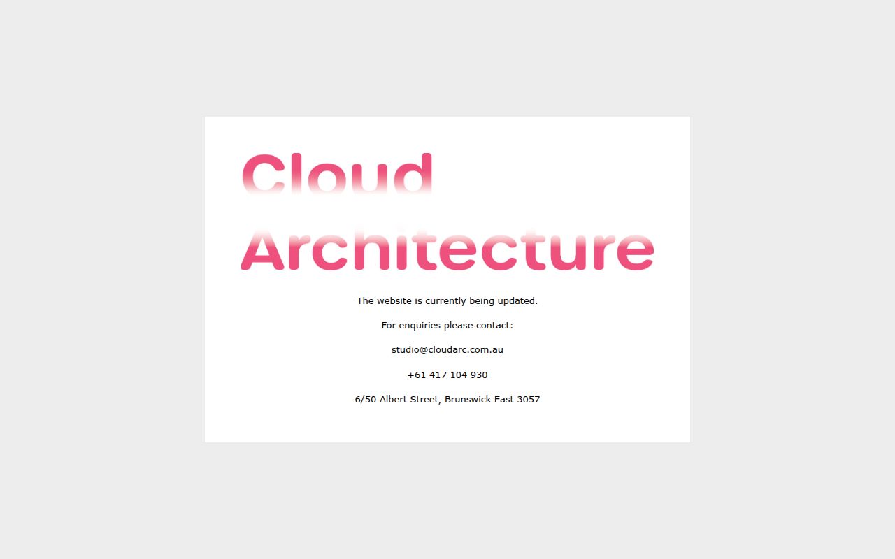 Cloud Architecture